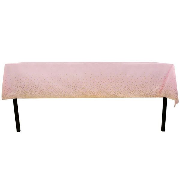 disposable dinnerware 1pc 140cmx270cm bronzing dots birthday party tablecloth plastic rose gold baby shower wedding table cloth decorations
disposable dinnerware 1pc 140cmx270cm bronzing dots birthday party tablecloth plastic rose gold baby shower wedding table cloth decorations
