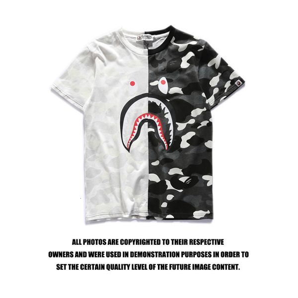 t shirt spring and summer men's wear large shark stitching black white yin yang camouflage luminous round neck pullover short sleeve
t shirt spring and summer men's wear large shark stitching black white yin yang camouflage luminous round neck pullover short sleeve