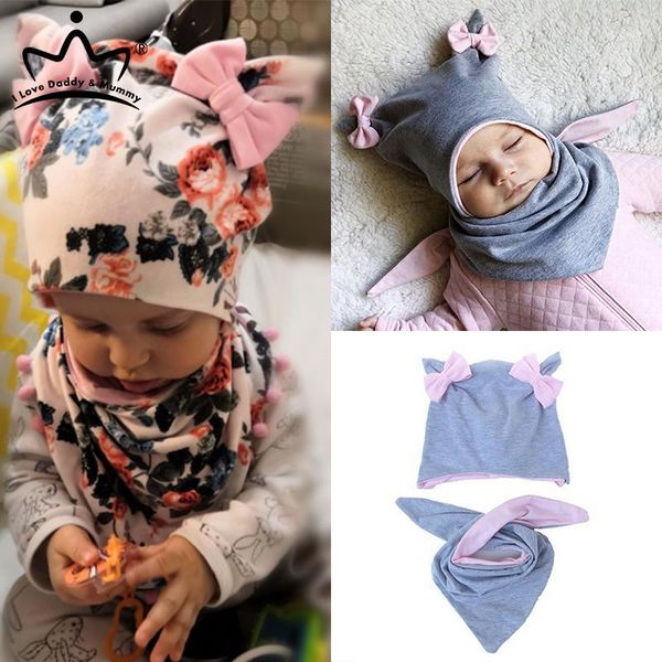 caps & hats 2pcs baby hat scarf set autumn winter cotton girl cap with bow ears flowers print infant kids warm beanie scarves collar1, Yellow
caps & hats 2pcs baby hat scarf set autumn winter cotton girl cap with bow ears flowers print infant kids warm beanie scarves collar1, Yellow