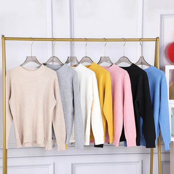 women's sweaters autumn and winter solid color versatile knitted bottomed cardigan slim fit round collar pullover with top, White;black
women's sweaters autumn and winter solid color versatile knitted bottomed cardigan slim fit round collar pullover with top, White;black