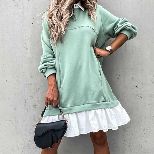 casual dresses women autumn sweatershirt winter long sleeve pleated shirt polo collar female patchwork hoodies g87n, Black;gray
casual dresses women autumn sweatershirt winter long sleeve pleated shirt polo collar female patchwork hoodies g87n, Black;gray