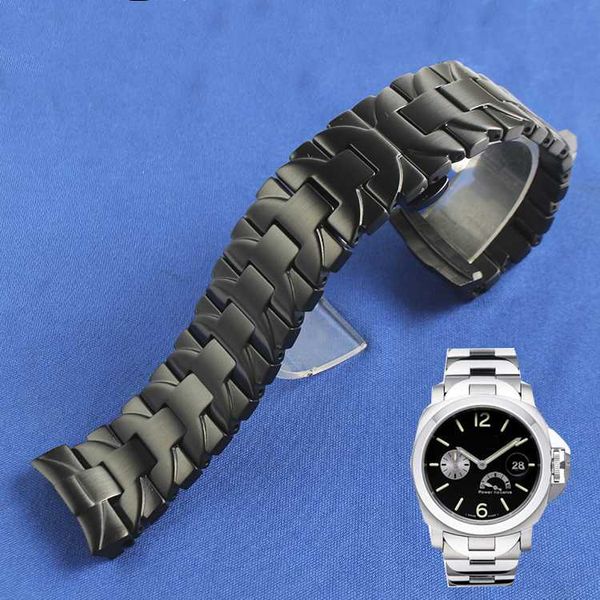 watch bands stainless steel butterfly buckle clasp 24mm silver black strap for pam441 111, Black;brown
watch bands stainless steel butterfly buckle clasp 24mm silver black strap for pam441 111, Black;brown