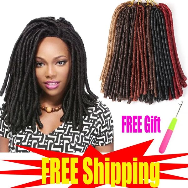 2022 women fashion crochet braids hair soft dreadlocks locs braiding extensions 14 inches, Black
2022 women fashion crochet braids hair soft dreadlocks locs braiding extensions 14 inches, Black