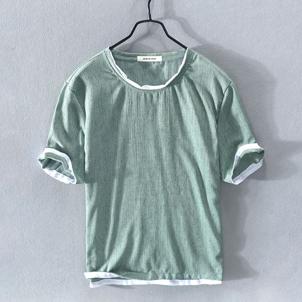 2021 summer new style short sleeve linen and cotton fashion shirt casual o-neck t-shirt for solid men t shirts male chemise ps0x, White;black
2021 summer new style short sleeve linen and cotton fashion shirt casual o-neck t-shirt for solid men t shirts male chemise ps0x, White;black