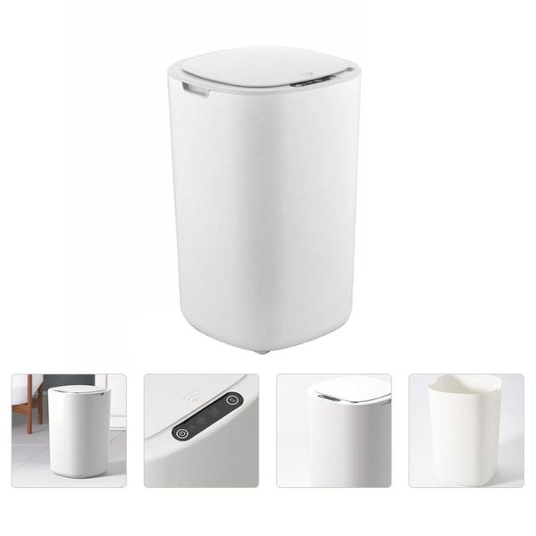 waste bins 1pc creative bin with lid automatic induction trash container white
waste bins 1pc creative bin with lid automatic induction trash container white