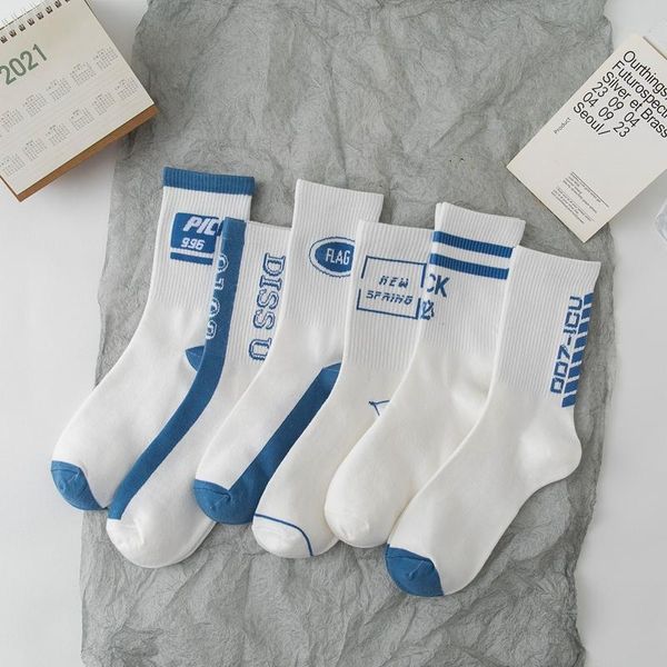 men's socks european and american street blue letter autumn cotton trend simple sports white crew student basketball man, Black
men's socks european and american street blue letter autumn cotton trend simple sports white crew student basketball man, Black