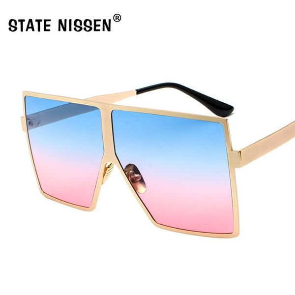 sunglasses state nissen fashion oversized women hd square ladies sun glasses men's vintage shade uv400, White;black
sunglasses state nissen fashion oversized women hd square ladies sun glasses men's vintage shade uv400, White;black