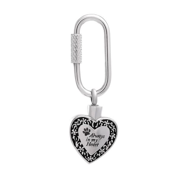 keychains "always in my heart" memorial key chain stainless steel heart shape cremation jewelry for ashes pet print keepsake ring, Silver
keychains "always in my heart" memorial key chain stainless steel heart shape cremation jewelry for ashes pet print keepsake ring, Silver