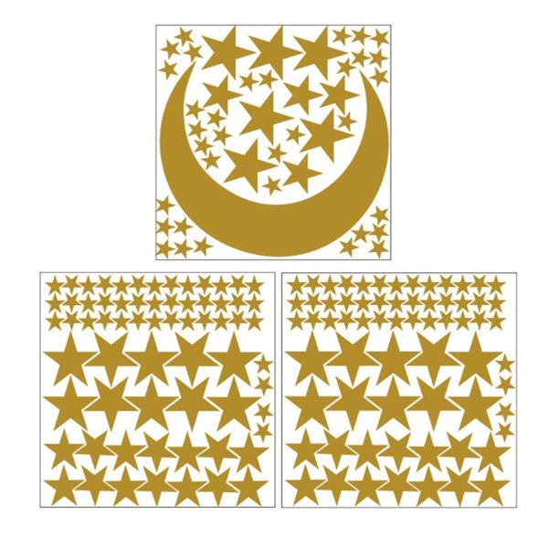 wall stickers 3pcs five-pointed star shaped decorative decals kids bedroom ornament (golden)
wall stickers 3pcs five-pointed star shaped decorative decals kids bedroom ornament (golden)