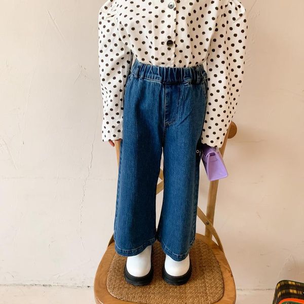2021 spring new kids pants girls koeran fashion casual solid denim boot cut pants, Blue
2021 spring new kids pants girls koeran fashion casual solid denim boot cut pants, Blue