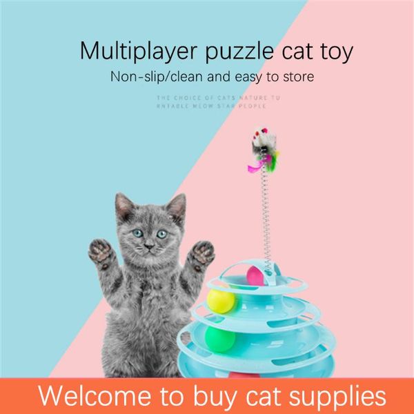 cat toys three-layer pet toy tower track disc training intellectual play board with funny stick
cat toys three-layer pet toy tower track disc training intellectual play board with funny stick