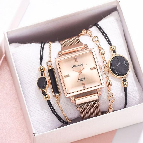 wristwatches women's watches bracelet set luxury woman wristwatch square dial rhinestone watch mesh magnet ladies clock simple relojes, Slivery;brown
wristwatches women's watches bracelet set luxury woman wristwatch square dial rhinestone watch mesh magnet ladies clock simple relojes, Slivery;brown