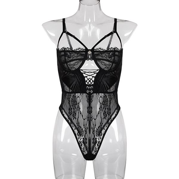 2021 quality women v neck lace transparent lingerie black sheer up bodysuit comfortable push-up bra hollow underwear suit, Red;black
2021 quality women v neck lace transparent lingerie black sheer up bodysuit comfortable push-up bra hollow underwear suit, Red;black