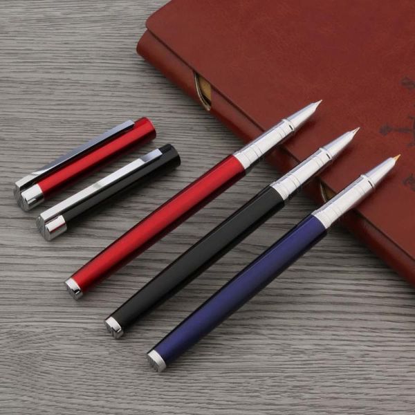 hero 007 fountain pen classic metal red blue silver finance nib stationery office school supplies
hero 007 fountain pen classic metal red blue silver finance nib stationery office school supplies