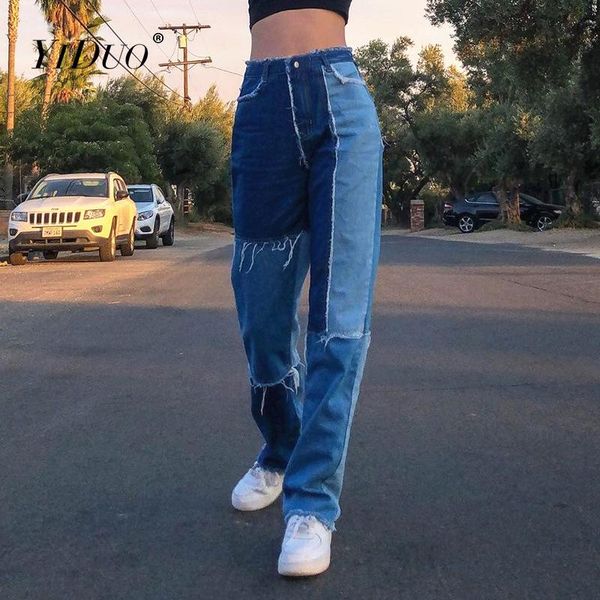 women's jeans yiduo y2k high waist women casual long trouses ladies patchwork fashion denim pants pocket streetwear 2021 spring, Blue
women's jeans yiduo y2k high waist women casual long trouses ladies patchwork fashion denim pants pocket streetwear 2021 spring, Blue