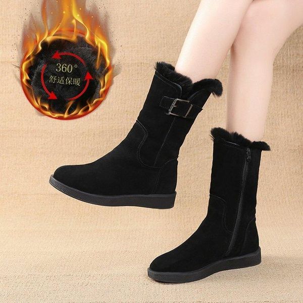 boots 2021 winter women's snow wild warm plus velvet side zipper in the tube round toe flat korean version, Black
boots 2021 winter women's snow wild warm plus velvet side zipper in the tube round toe flat korean version, Black