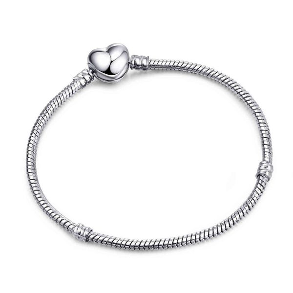 selling classic series silver color heart snake chain bracelets fit original beads charms diy jewelry gift for women, Golden;silver
selling classic series silver color heart snake chain bracelets fit original beads charms diy jewelry gift for women, Golden;silver