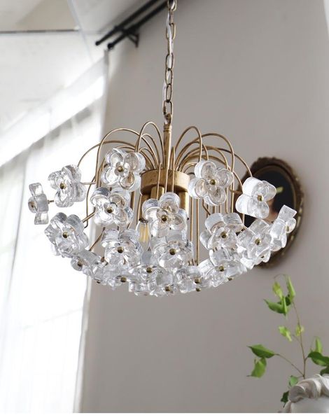 four-leaf clover petal glass chandelier american retro bedroom dining living room light luxury lamp
four-leaf clover petal glass chandelier american retro bedroom dining living room light luxury lamp