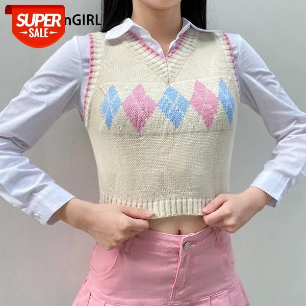 heyoungirl sweat cute y2k sleeveless tank sweater vest vintage argyle crop v neck jumper women plaid preppy style pullover #yq7h, White
heyoungirl sweat cute y2k sleeveless tank sweater vest vintage argyle crop v neck jumper women plaid preppy style pullover #yq7h, White