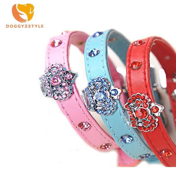 adjustable 4 colors pet dog cat leather collar bling diamond decoration puppy cat pet collar for small medium breeds doggyzstyle
adjustable 4 colors pet dog cat leather collar bling diamond decoration puppy cat pet collar for small medium breeds doggyzstyle