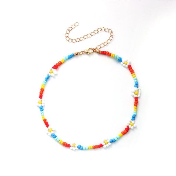 chokers korean fashion colorful little daisy flower beaded necklace for women bohemian beads clavicle chain choker jewelry, Golden;silver
chokers korean fashion colorful little daisy flower beaded necklace for women bohemian beads clavicle chain choker jewelry, Golden;silver