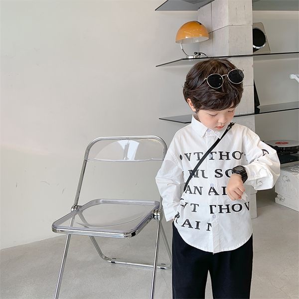 autumn letters printing long sleeve shirt for boys cotton soft casual clothes 1-6y 210708, White;black
autumn letters printing long sleeve shirt for boys cotton soft casual clothes 1-6y 210708, White;black