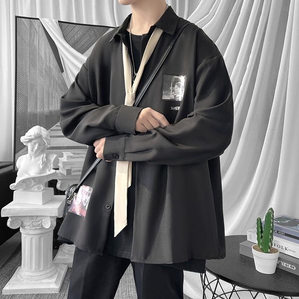 men's dress shirts high sense fried street shirt design of minority abstinence department cold wind long sleeve cuban, White;black
men's dress shirts high sense fried street shirt design of minority abstinence department cold wind long sleeve cuban, White;black