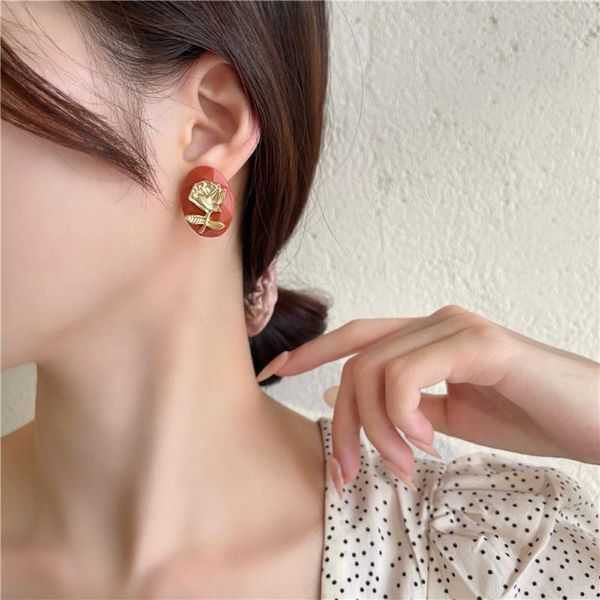 stud south korean style fashion retro elliptical stereo earrings female temperament charming, Golden;silver
stud south korean style fashion retro elliptical stereo earrings female temperament charming, Golden;silver
