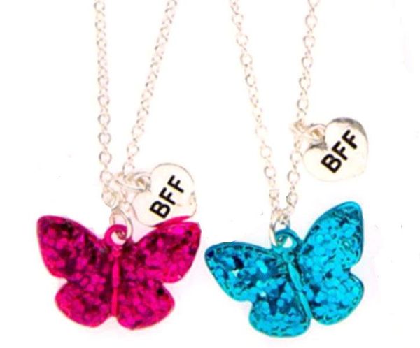 chains fashion 1set(2pcs) bling butterfly animal pendant friends necklace bff chain children girl jewelry gift, Silver
chains fashion 1set(2pcs) bling butterfly animal pendant friends necklace bff chain children girl jewelry gift, Silver