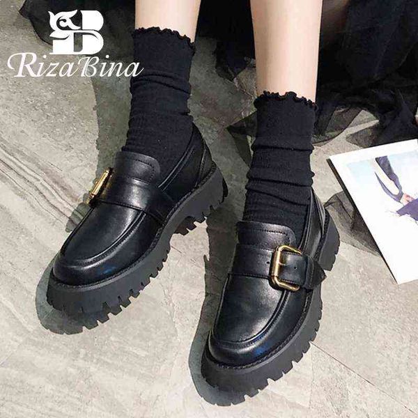 dress shoes rizabina women flat real leather metal buckle chunky style 2022 spring for fashion daily footwear size 34-40 2 9, Black
dress shoes rizabina women flat real leather metal buckle chunky style 2022 spring for fashion daily footwear size 34-40 2 9, Black