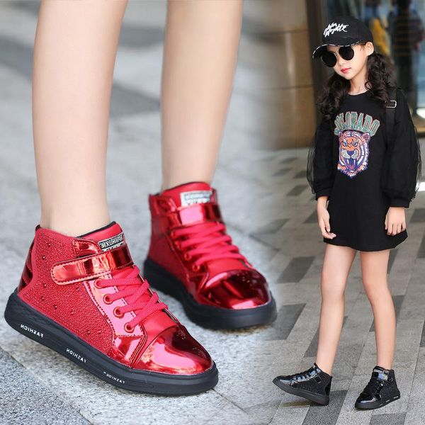 sneakers kids sequin patent leather shoe high black red velvet casual shoes beading spring winter flat students boots
sneakers kids sequin patent leather shoe high black red velvet casual shoes beading spring winter flat students boots