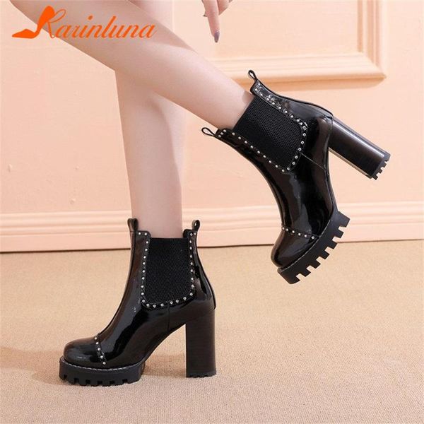 boots karin ins arrival female slip-on sewing solid high heels platform ankle women punk shoes woman, Black
boots karin ins arrival female slip-on sewing solid high heels platform ankle women punk shoes woman, Black