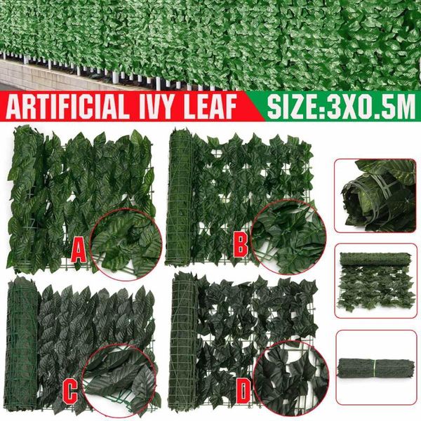 decorative flowers & wreaths 300x50cm artificial leaf privacy fence wall landscaping screening outdoor garden backyard balcony faux ivy
decorative flowers & wreaths 300x50cm artificial leaf privacy fence wall landscaping screening outdoor garden backyard balcony faux ivy