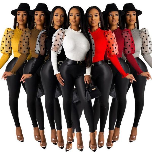 2021 new women blouse fashion mesh puff sleeve knitted casual slim jumper pullover blouse turtleneck shirt party clubwear, White
2021 new women blouse fashion mesh puff sleeve knitted casual slim jumper pullover blouse turtleneck shirt party clubwear, White