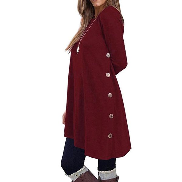 women's blouses & shirts women button loose blouse casual female solid long sleeve o neck tunic and womens shirt blusas, White
women's blouses & shirts women button loose blouse casual female solid long sleeve o neck tunic and womens shirt blusas, White