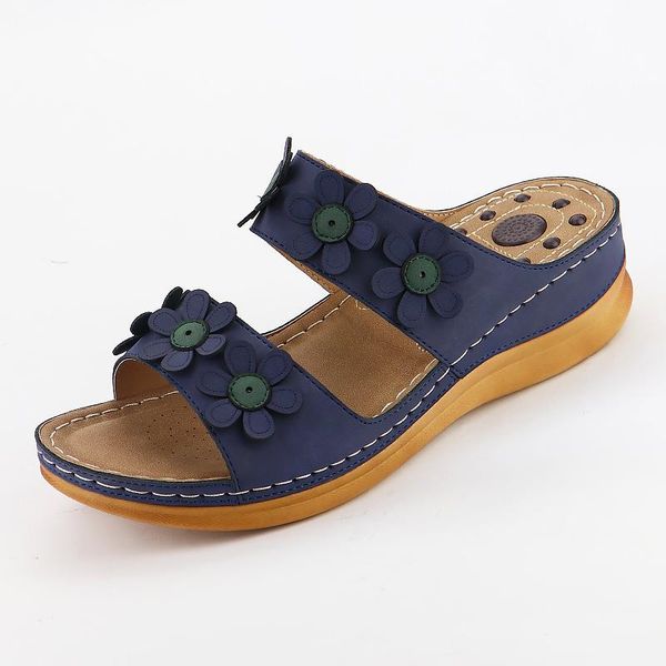 ladies sandals women summer flower fashion massage slippers solid soft bottom non slip retro sandalias plus size 36-43, Black
ladies sandals women summer flower fashion massage slippers solid soft bottom non slip retro sandalias plus size 36-43, Black