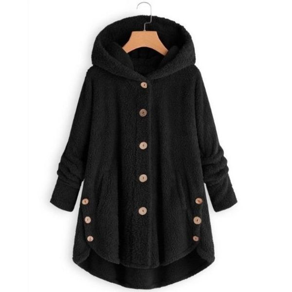 women's hoodies & sweatshirts winter casual loose solid color button polar fleece hooded teddy bear jacket female cute warm soft 2021 c, Black
women's hoodies & sweatshirts winter casual loose solid color button polar fleece hooded teddy bear jacket female cute warm soft 2021 c, Black