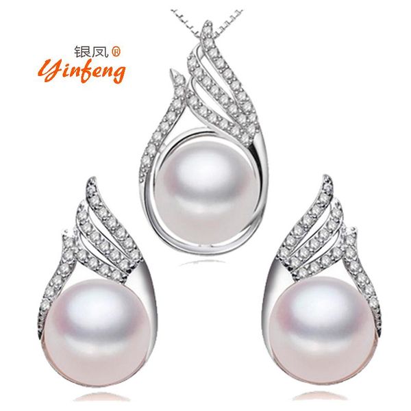 earrings & necklace fashion grade freshwater pearl jewelry set for women pendant stud 3 color, Silver
earrings & necklace fashion grade freshwater pearl jewelry set for women pendant stud 3 color, Silver