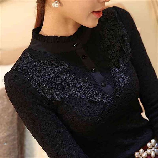 spring autumn women lace embroidery hollow out blouse feminine black lace primer long sleeves shirt plus size 3xl, White
spring autumn women lace embroidery hollow out blouse feminine black lace primer long sleeves shirt plus size 3xl, White