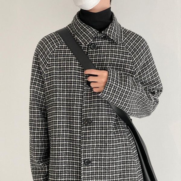 men's wool & blends korean ins windbreaker mid-length spring and autumn handsome high-end coat trend loose thick, Black
men's wool & blends korean ins windbreaker mid-length spring and autumn handsome high-end coat trend loose thick, Black
