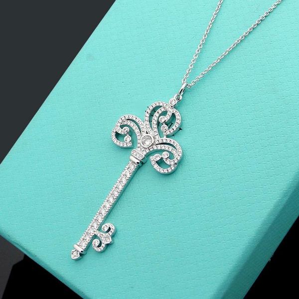 chains letter heart crown key full diamond necklace women's asian gold medium length sweater chain, Silver
chains letter heart crown key full diamond necklace women's asian gold medium length sweater chain, Silver