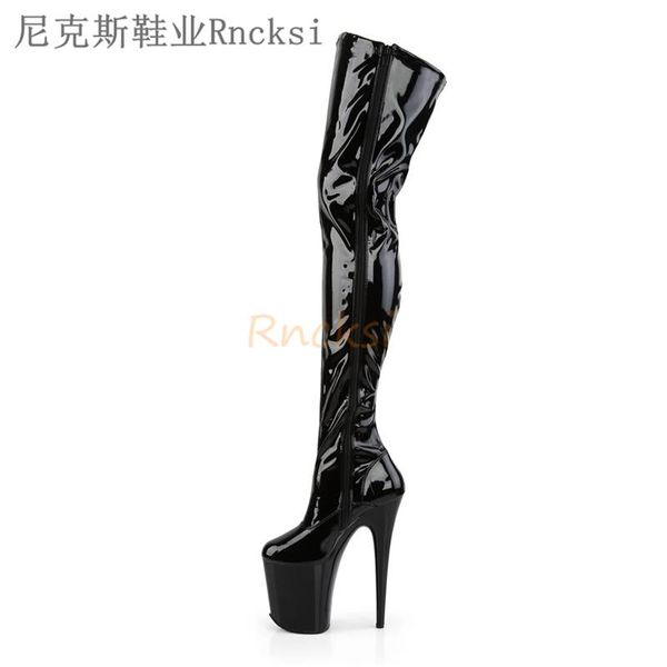 boots 20cm super high-heeled fine-heeled beautiful for knee dance shoes in 2021 round toe thin heels platform pu, Black
boots 20cm super high-heeled fine-heeled beautiful for knee dance shoes in 2021 round toe thin heels platform pu, Black