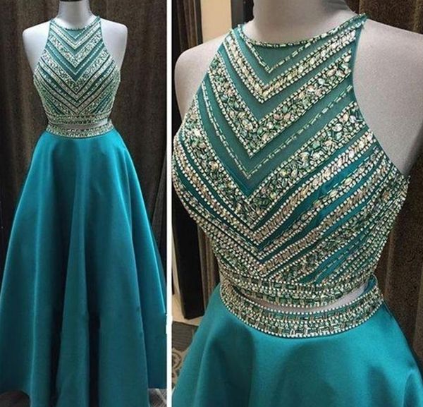 new a-line 2021 two-pieces halter luxury crystal sleeveless prom beading satin blue long evening party gowns vestidos de festa 08t9, White;pink
new a-line 2021 two-pieces halter luxury crystal sleeveless prom beading satin blue long evening party gowns vestidos de festa 08t9, White;pink