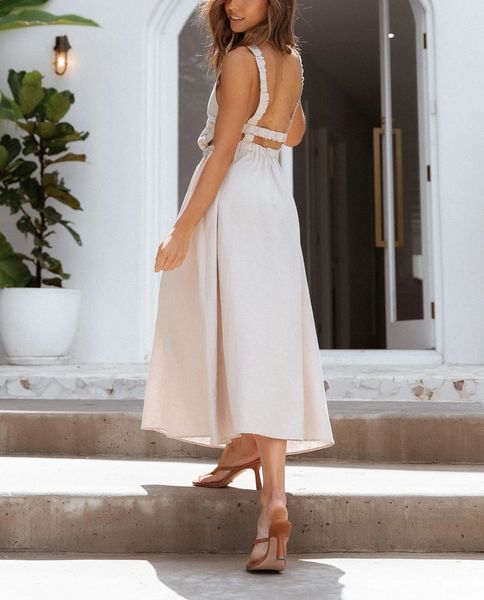 2021 summer new printed hollow waist strap dress open back solid color cotton linen dress vintage dress for women clothing, Black;gray
2021 summer new printed hollow waist strap dress open back solid color cotton linen dress vintage dress for women clothing, Black;gray