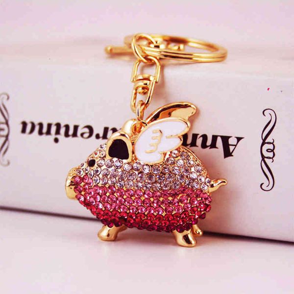 chinese style key chain creative lovely wings inlaid with diamond pig zodiac animal metal pendant women's bag accessories
chinese style key chain creative lovely wings inlaid with diamond pig zodiac animal metal pendant women's bag accessories