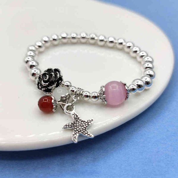 chinese-style products national style simple opal bracelet imitation silver beaded rose female korean jewelry
chinese-style products national style simple opal bracelet imitation silver beaded rose female korean jewelry