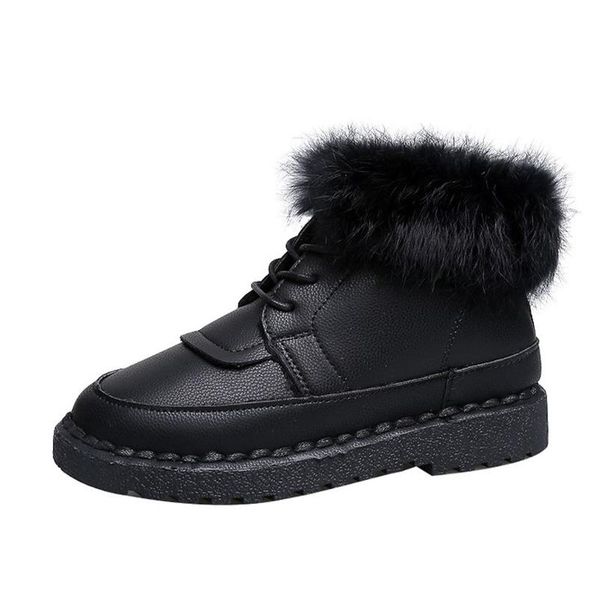 boots women snow winter ankle fashion shoes footwear comfort woman pu leather plush warm lace up female, Black
boots women snow winter ankle fashion shoes footwear comfort woman pu leather plush warm lace up female, Black