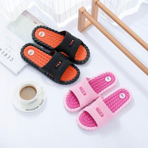slippers a pair men and women wear indoor family doft bottom non-slip thickening bathroom el female summer, Black
slippers a pair men and women wear indoor family doft bottom non-slip thickening bathroom el female summer, Black