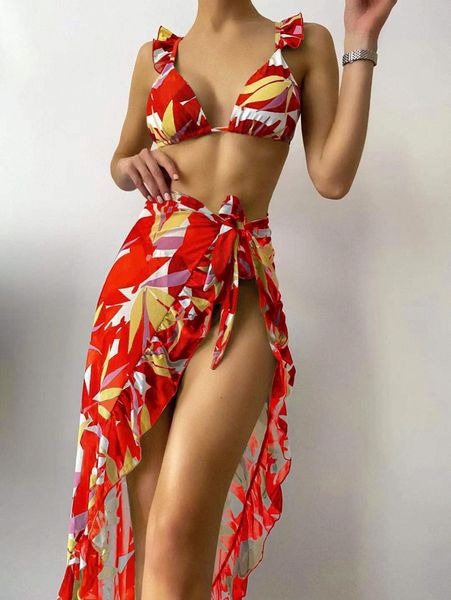 3pack fluid pattern ruffle trim triangle bikini swimsuit & beach skirt l9ui#, White;black
3pack fluid pattern ruffle trim triangle bikini swimsuit & beach skirt l9ui#, White;black