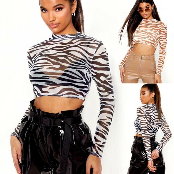 women's t-shirt fashion casual women transparent leopard see through mesh sheer long sleeve crop club party t shirt tee, White
women's t-shirt fashion casual women transparent leopard see through mesh sheer long sleeve crop club party t shirt tee, White